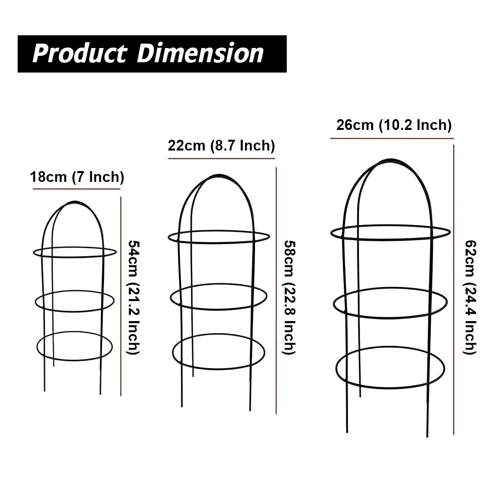 Casa De Amor Obelisk trellis for Plant Support- Set of 3