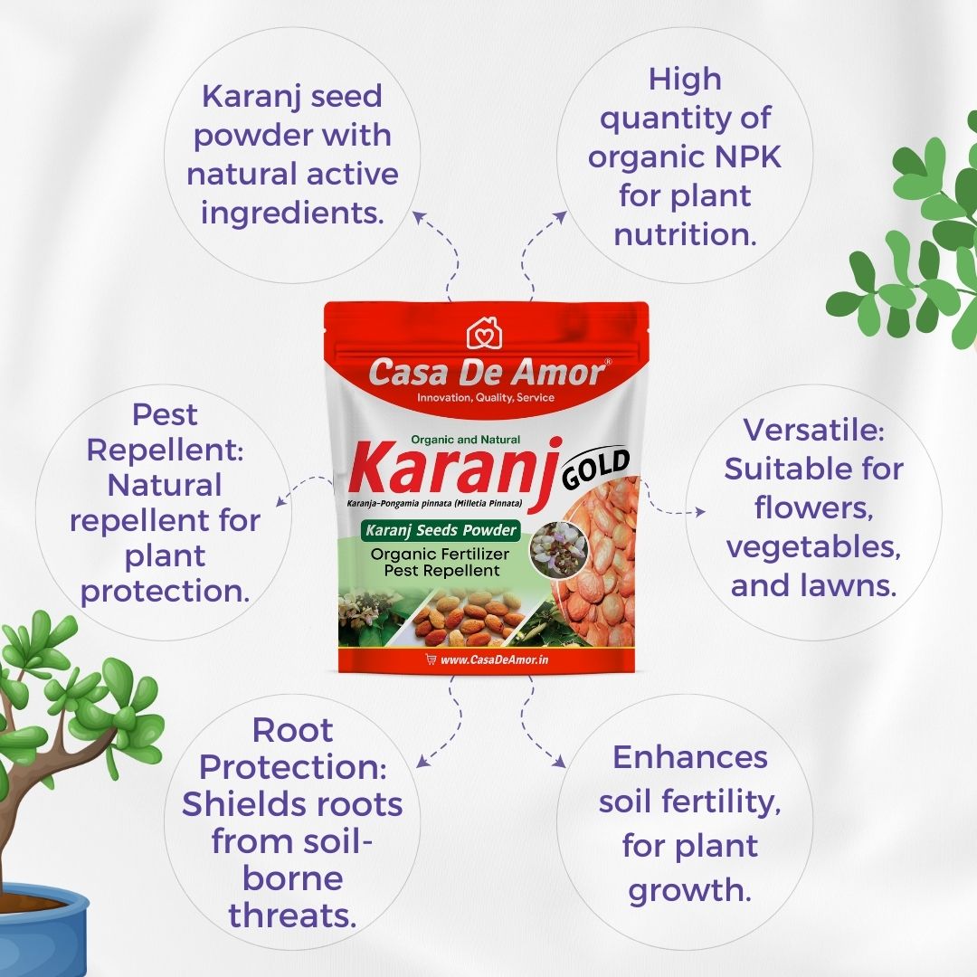 Karanj Powder Organic Fertilizer & Pest Repellent 900 gm