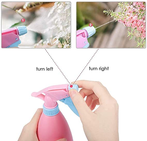 Plastic Water Spray Bottle with Adjustable Nozzle for Home, Office, Hospital, Salon Watering Plants, Cleaning (500 ml, Pack of 1)