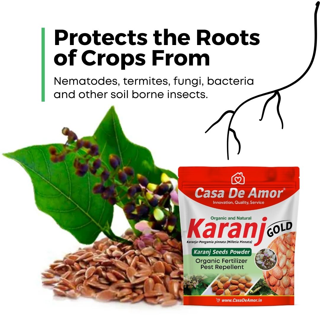 Karanj Powder Organic Fertilizer & Pest Repellent 900 gm