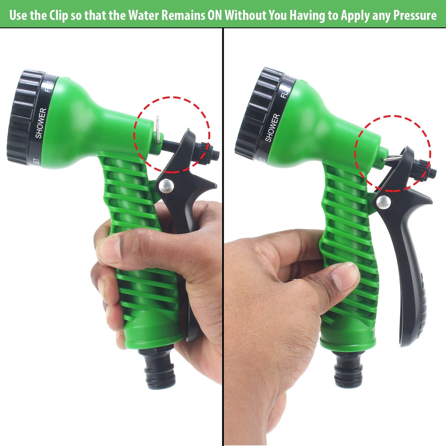 Casa De Amor 7 Pattern High Pressure Garden Hose Nozzle Water Spray Gun