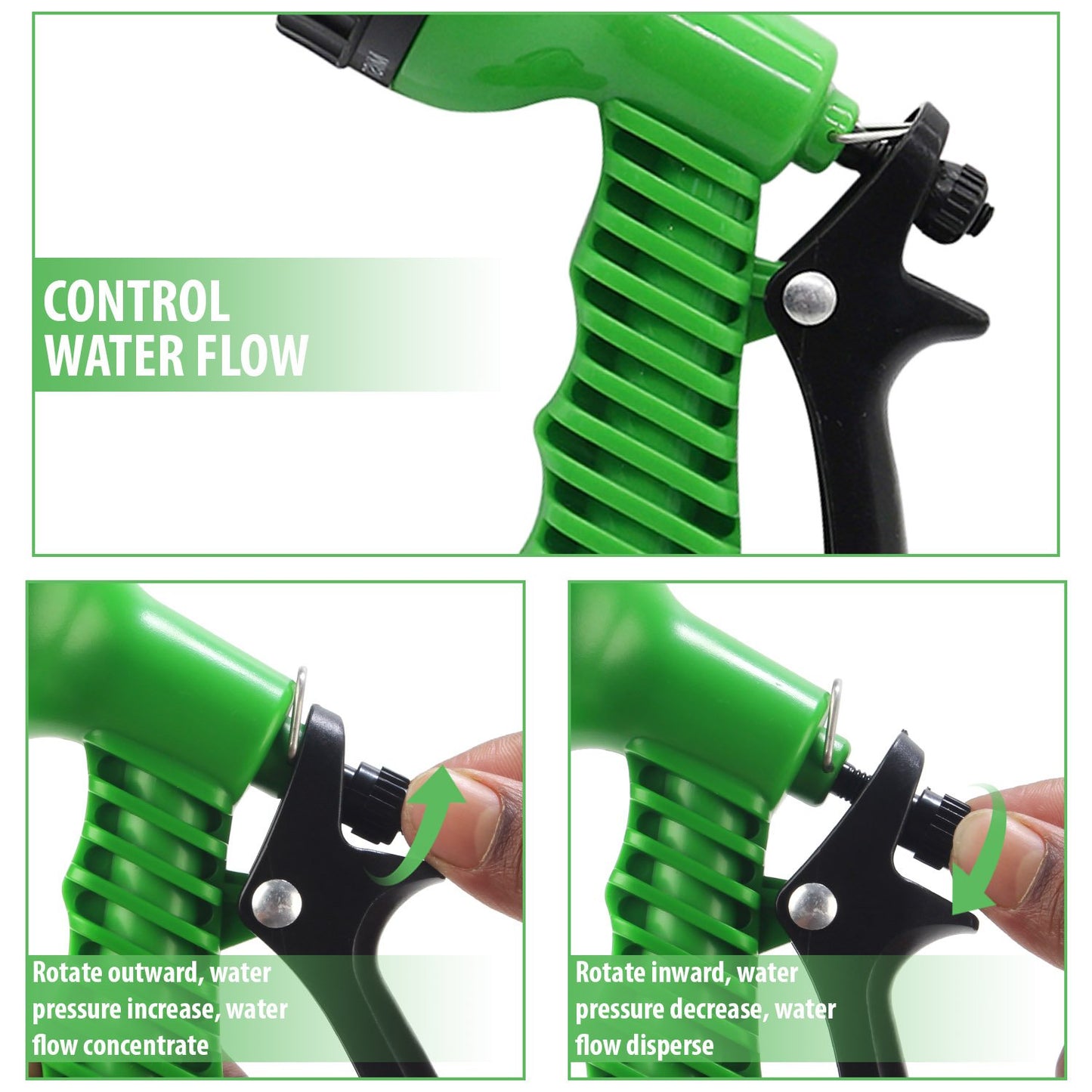 Casa De Amor 7 Pattern High Pressure Garden Hose Nozzle Water Spray Gun