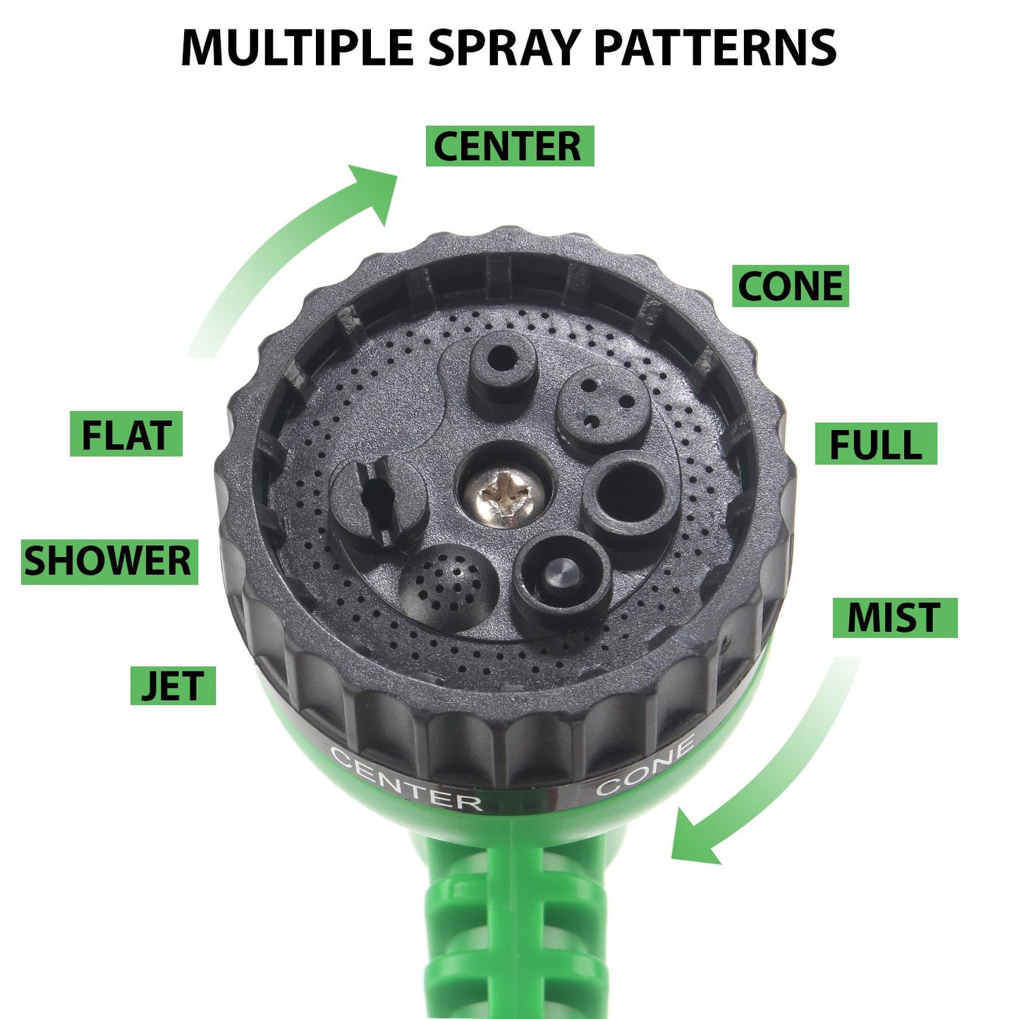 Casa De Amor 7 Pattern High Pressure Garden Hose Nozzle Water Spray Gun