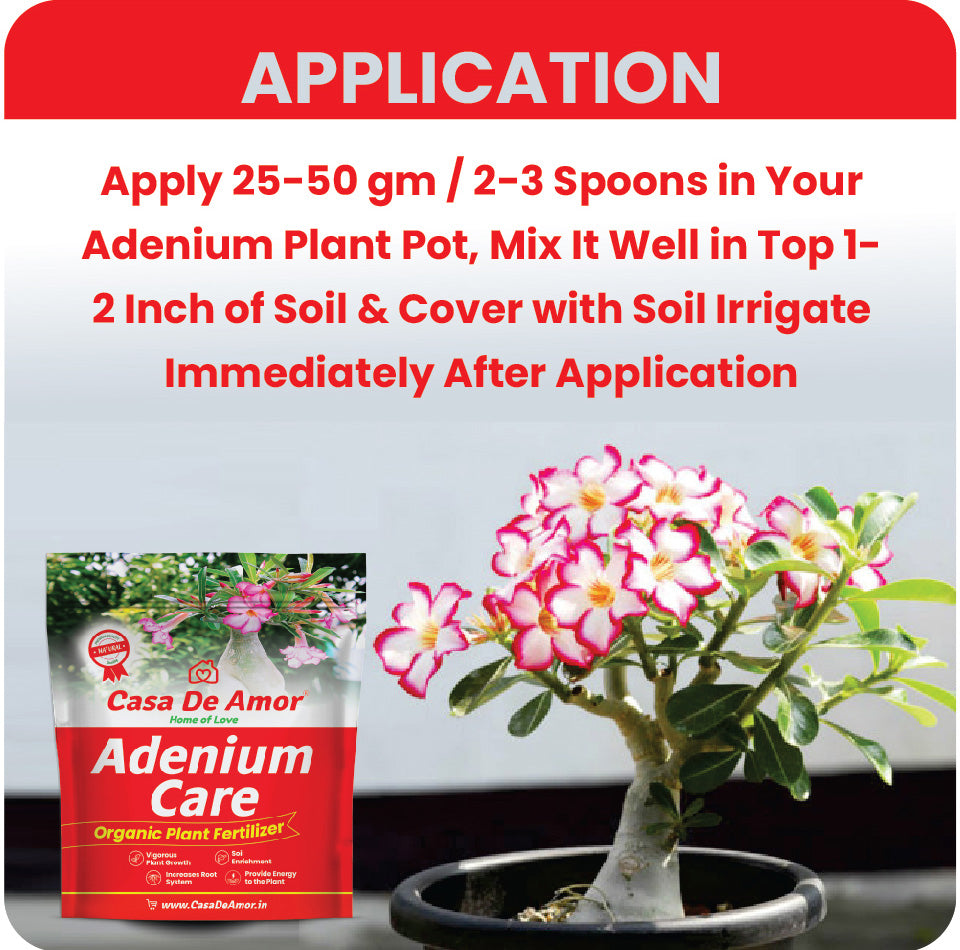 Casa De Amor Adenium Care Organic Fertilizer for Adenium Plants, Multi Micronutrients Fertilizer