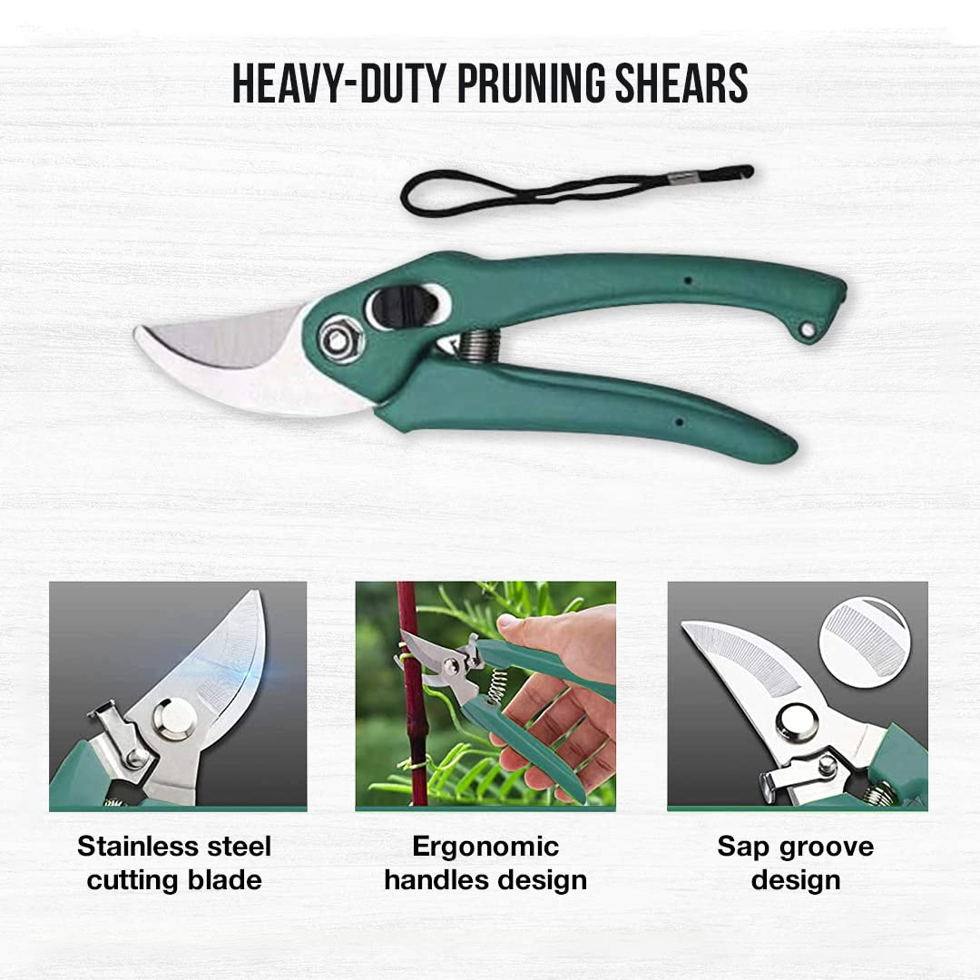Casa De Amor Heavy Duty Plant Cutter For Home Garden Scissors - Set of 1 "The color may vary."