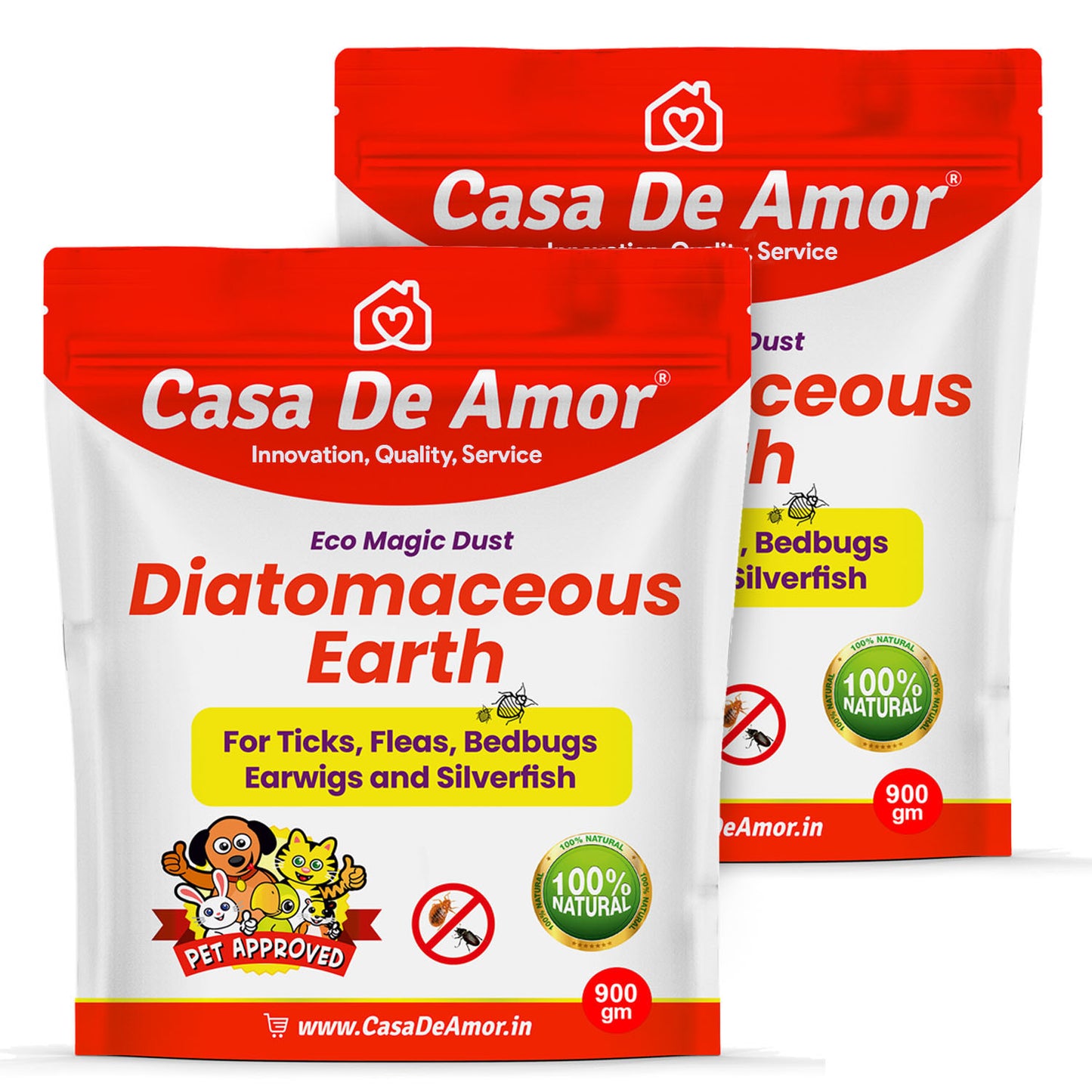 Casa De Amor Diatomaceous Earth | Eco Magic | Organic Eco Friendly Safe Pest Control