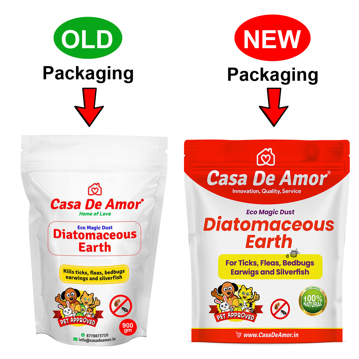 Casa De Amor Diatomaceous Earth | Eco Magic | Organic Eco Friendly Safe Pest Control
