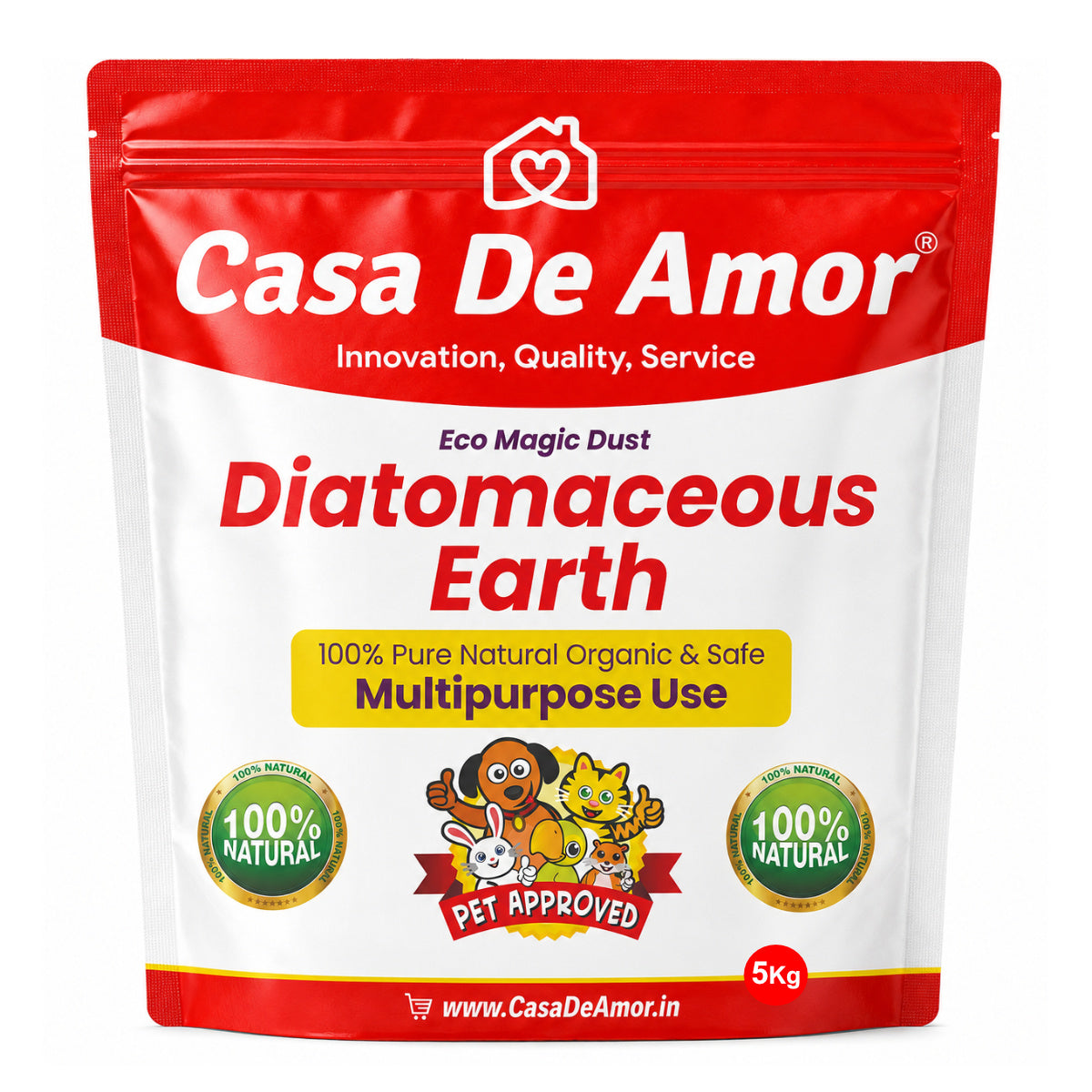 Casa De Amor Diatomaceous Earth | Eco Magic | Organic Eco Friendly Safe Pest Control