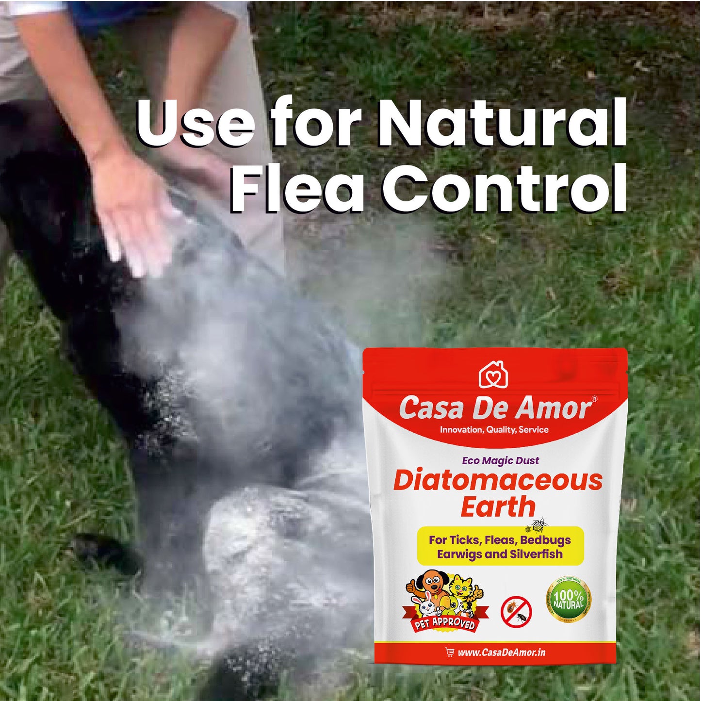 Casa De Amor Diatomaceous Earth | Eco Magic | Organic Eco Friendly Safe Pest Control