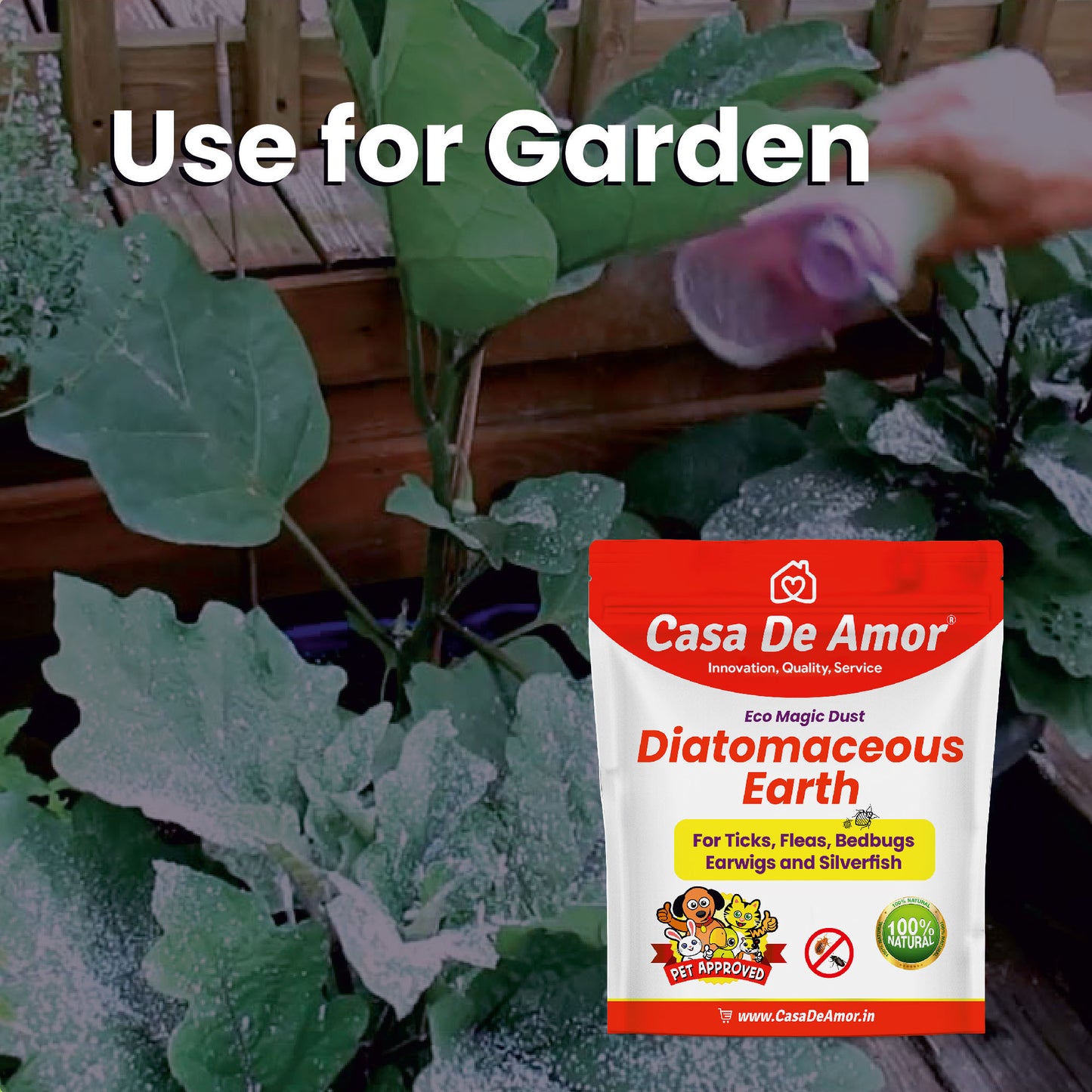 Casa De Amor Diatomaceous Earth | Eco Magic | Organic Eco Friendly Safe Pest Control