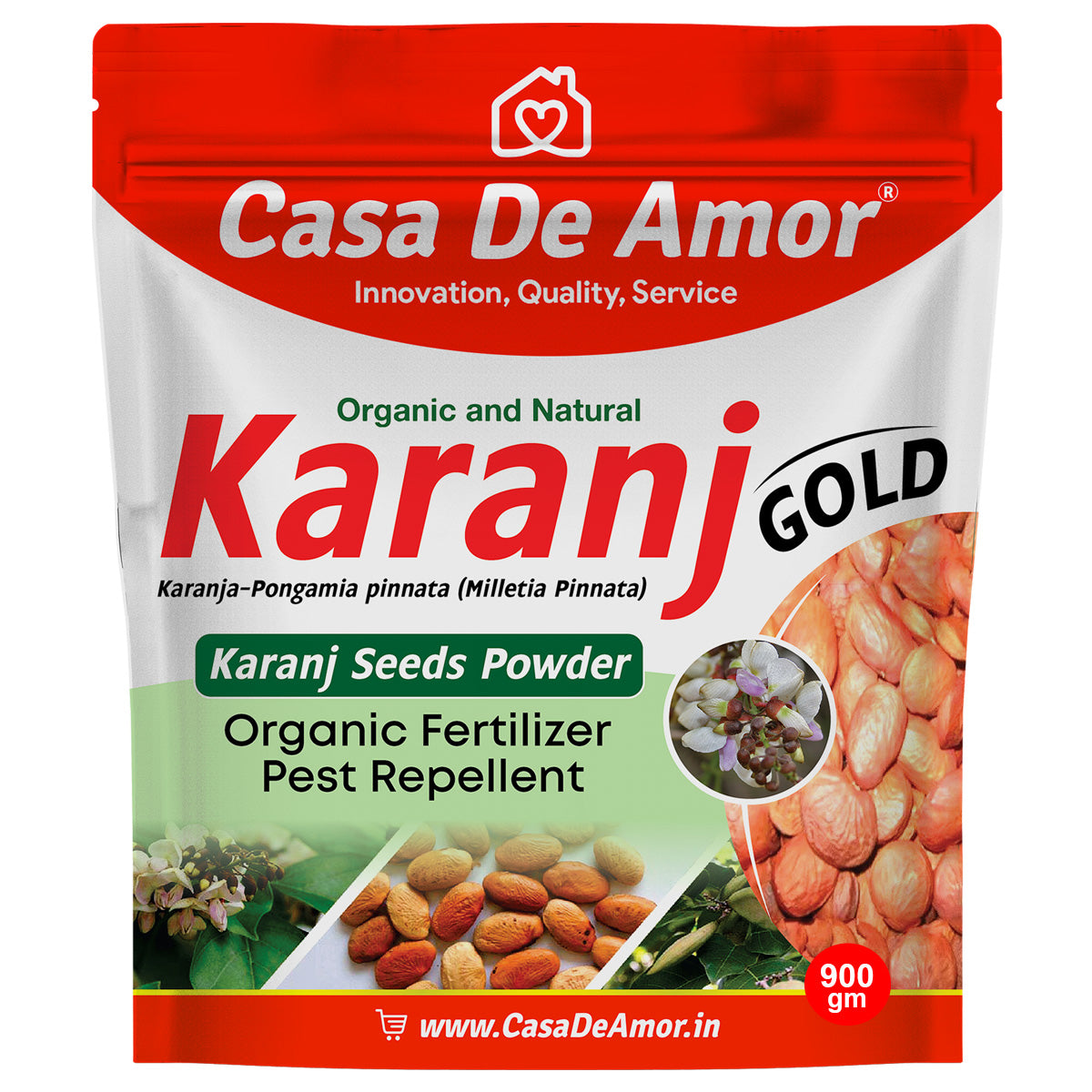 Karanj Powder Organic Fertilizer & Pest Repellent 900 gm