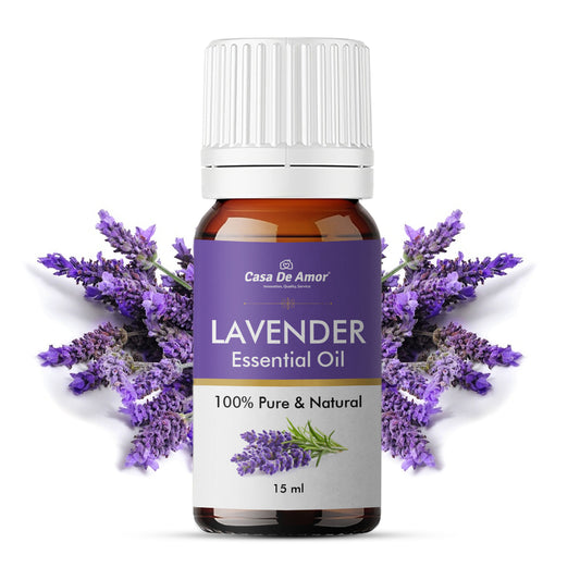 Casa De Amor Lavender Oil Promotes Clear Skin, Strong Hair | Calming & Soothing Care for Face, Scalp & Body | 15ML