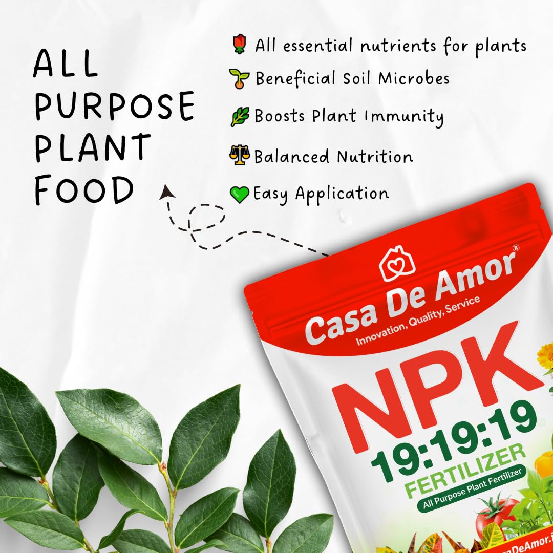NPK 19 19 19 Fertilizer for Plants and Gardening All Purpose Plant Food