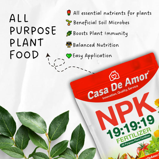 NPK 19 19 19 Fertilizer for Plants and Gardening All Purpose Plant Food
