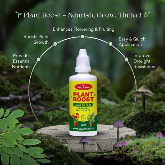 Casa De Amor Plant Boost Liquid Bio Food (3 x 50ml) | Organic Growth Booster for Faster, Healthier Plants | Ideal for Vegetables, Flowers, Herbs & Indoor Plants