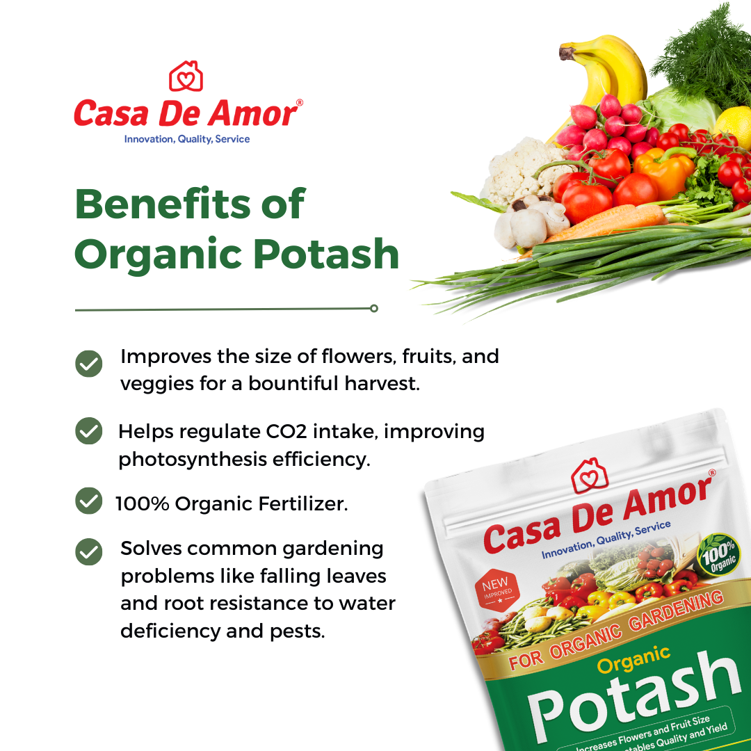 Casa De Amor Organic Potash Fertilizer for Gardening