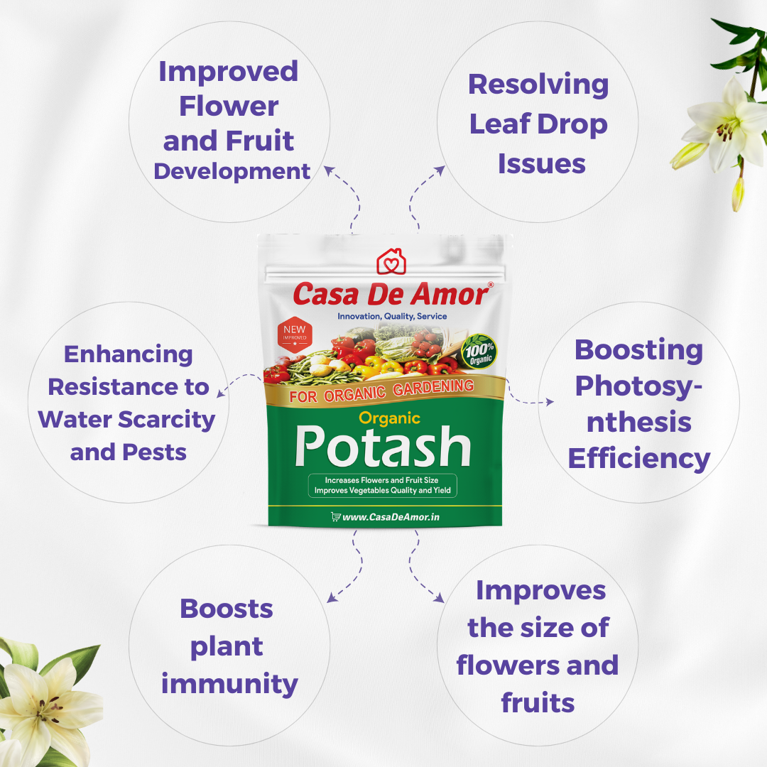 Casa De Amor Organic Potash Fertilizer for Gardening