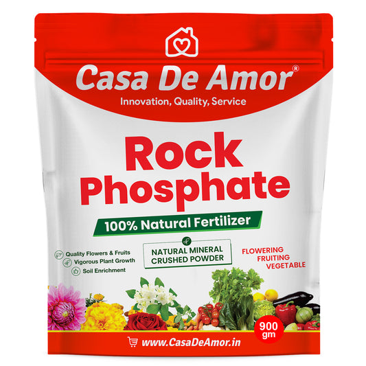 Casa De Amor Natural & Mineral Rock Phosphate Fertilizer All Purpose Crushed Powder for Fruiting and Flowering Plants