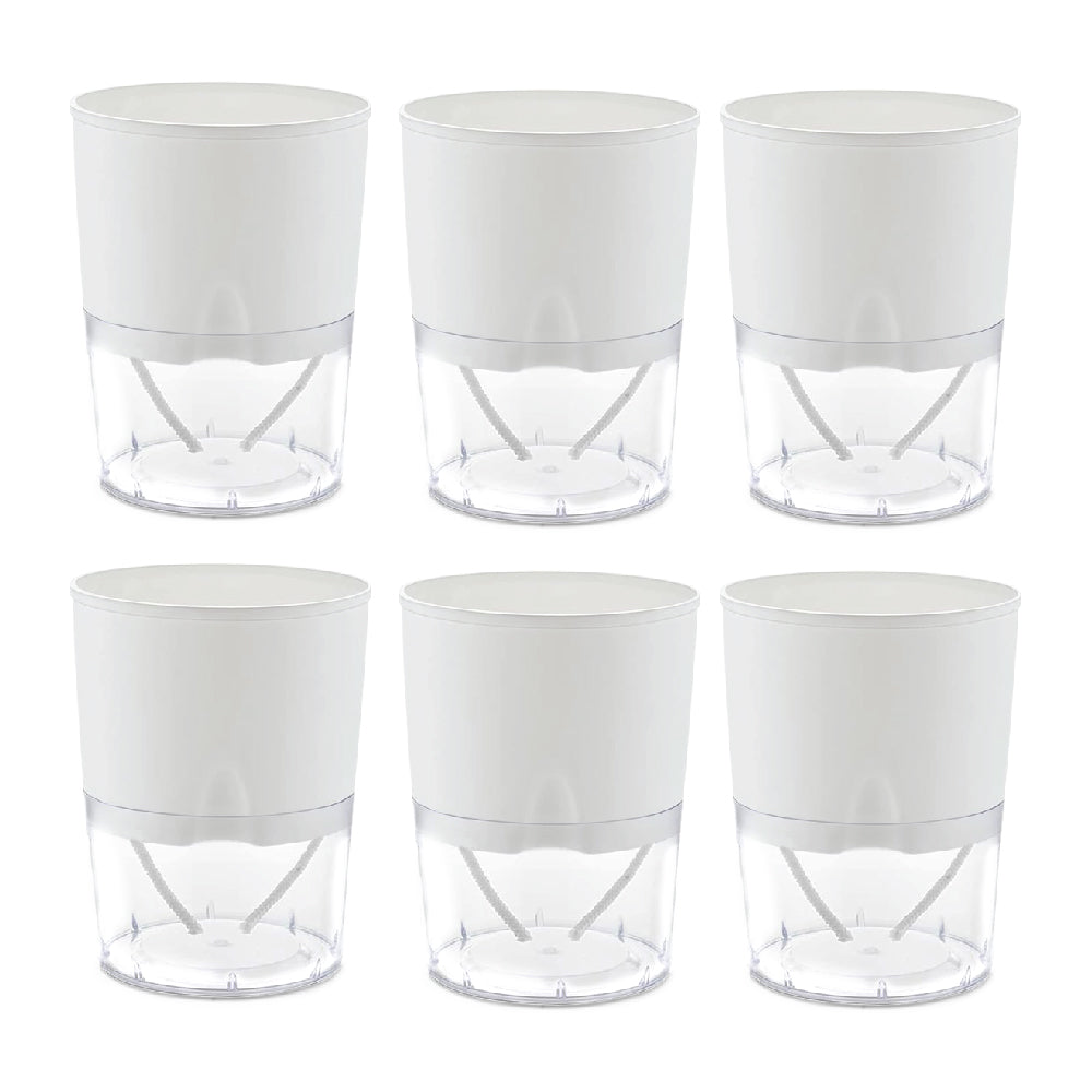 Casa De Amor Self Watering Pots for Home Decor, Living Room, Tabletop | Plants not Included | Cocopeat Free ( Round Pot )
