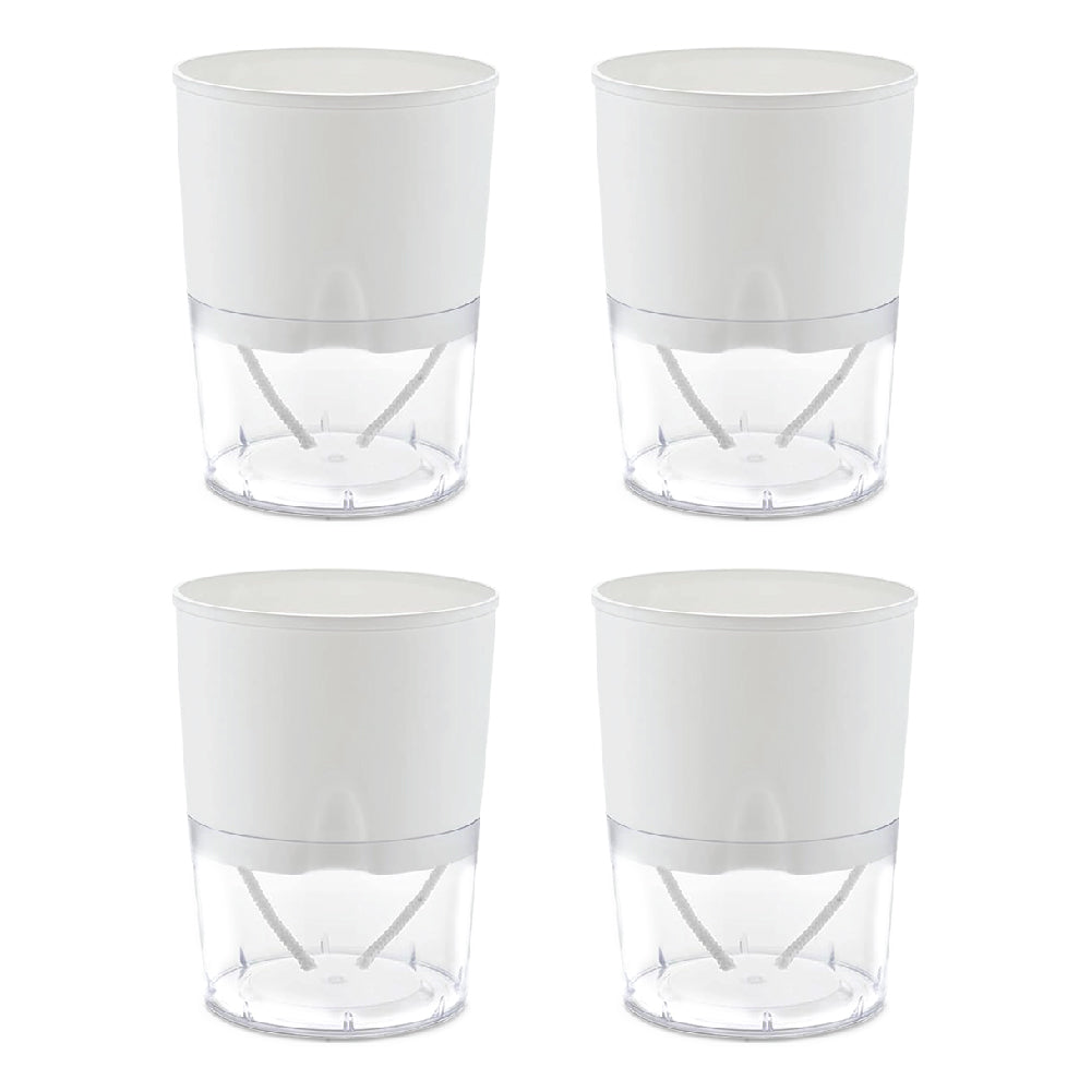 Casa De Amor Self Watering Pots for Home Decor, Living Room, Tabletop | Plants not Included | Cocopeat Free ( Round Pot )