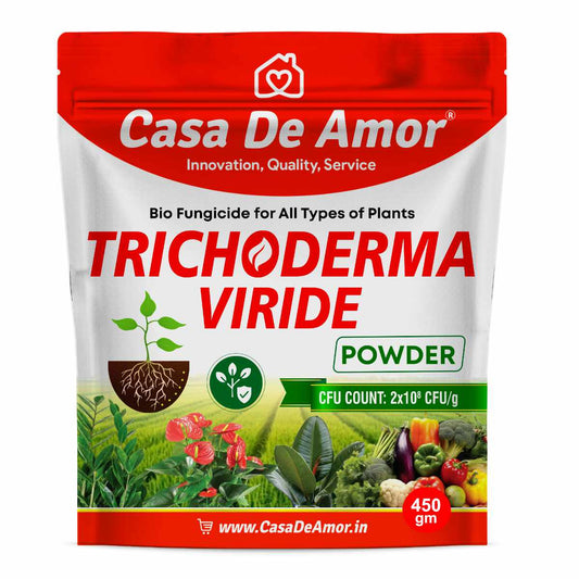 Casa De Amor Trichoderma Bio Fungicide for Plants | Protects from Fungal & Bacterial Diseases | Boosts Plant Immunity & Root Growth (2 x 10⁸ CFU per Gram)