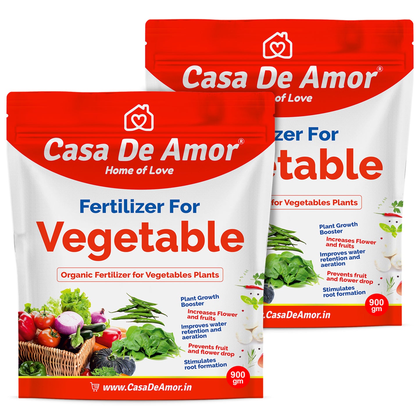 Casa De Amor Vegetable Fertilizer Organic, for Home, Balcony, Terrace & Outdoor Gardening