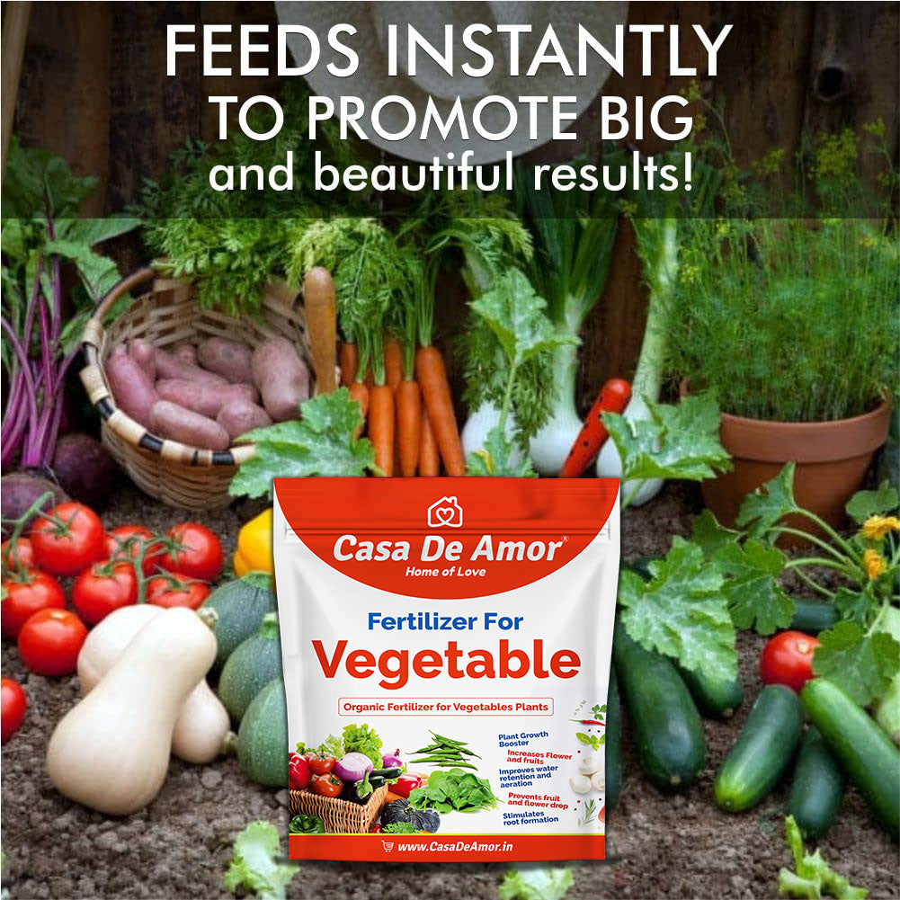 Casa De Amor Vegetable Fertilizer Organic, for Home, Balcony, Terrace & Outdoor Gardening