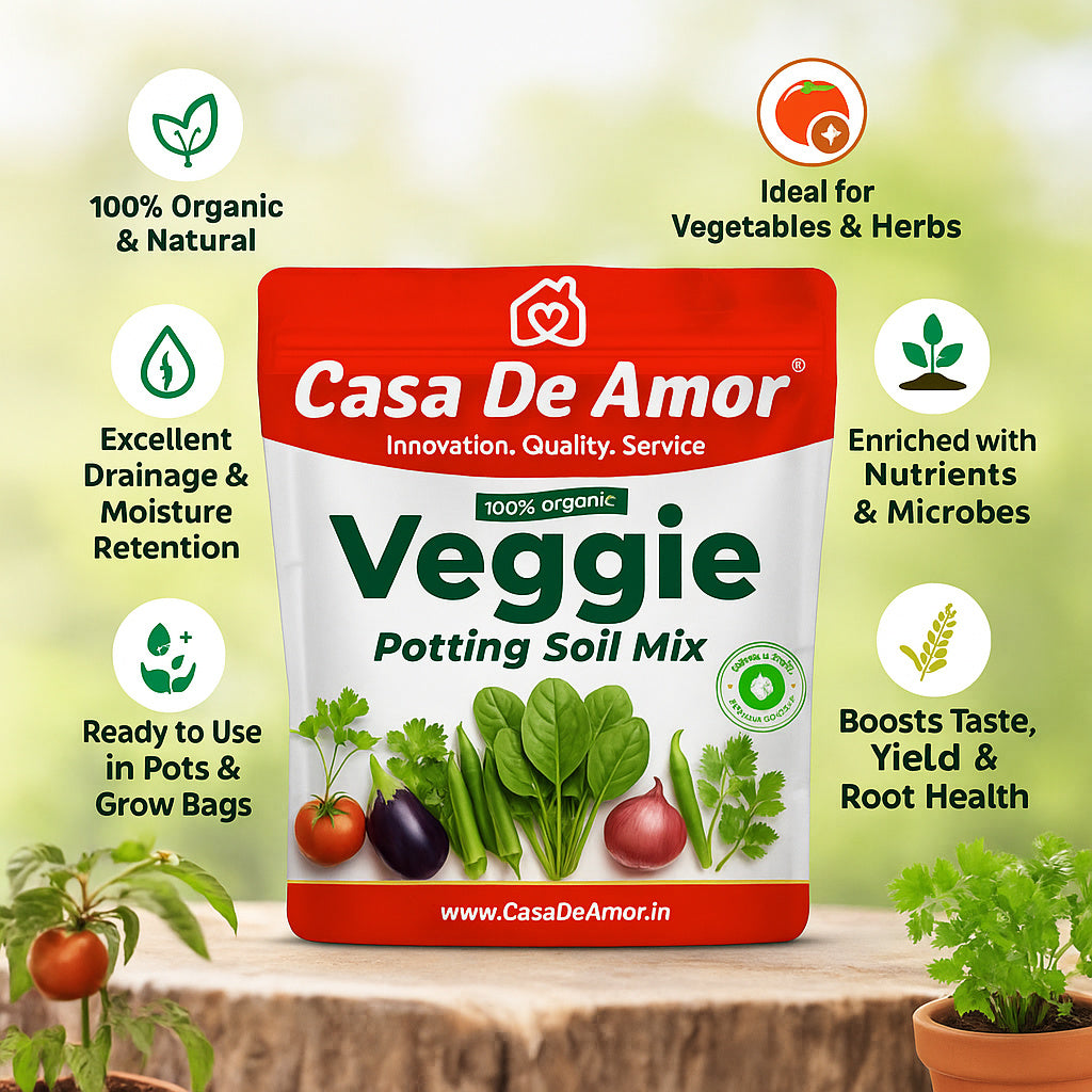 Veggie Potting Soil, Organic, Grow vegetables and herbs in Kitchen Garden, Terrace Garden