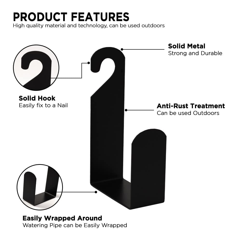 Casa De Amor Heavy Duty Garden Hose Holder/Hanger (Metal, Pack of 1)