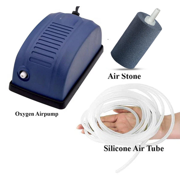 Aquarium Oxygen Pump Air Aquarium Pump Casa De Amor Hydroponic Aquarium Air Pump/Motor Free Tube And Air Stone (1 Way)