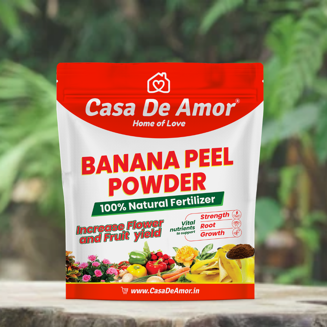 Casa De Amor Banana Peel Powder Fertilizer for Plants, Natural Bloom Booster for Plants and Gardening
