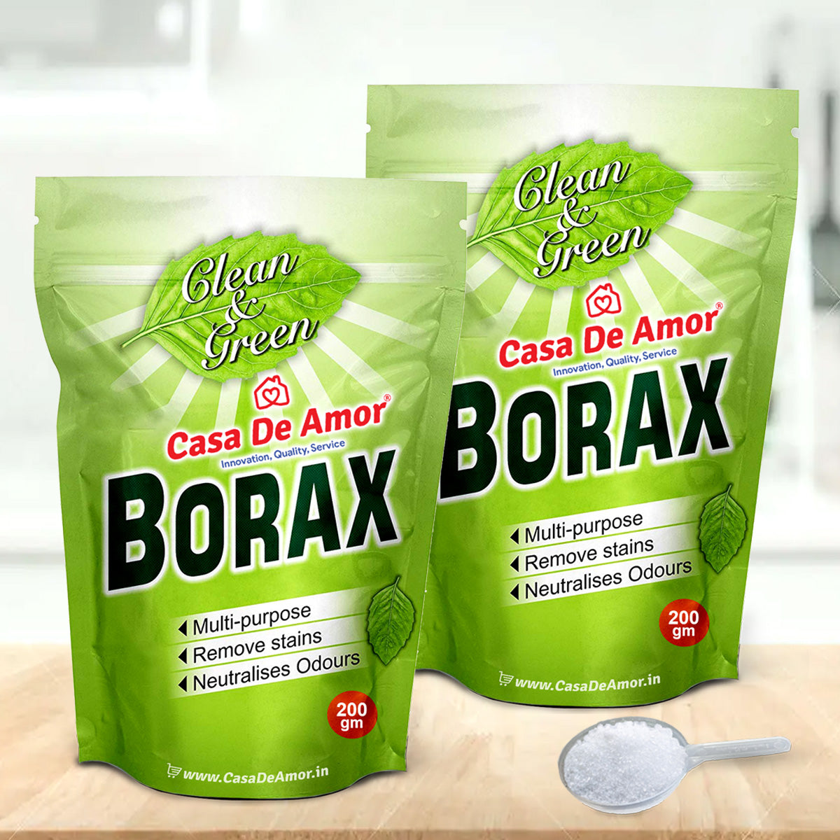 Casa De Amor Borax Powder, 100% Pure with Whitening & Cleaning Power, and for Kids Crystals & Slime