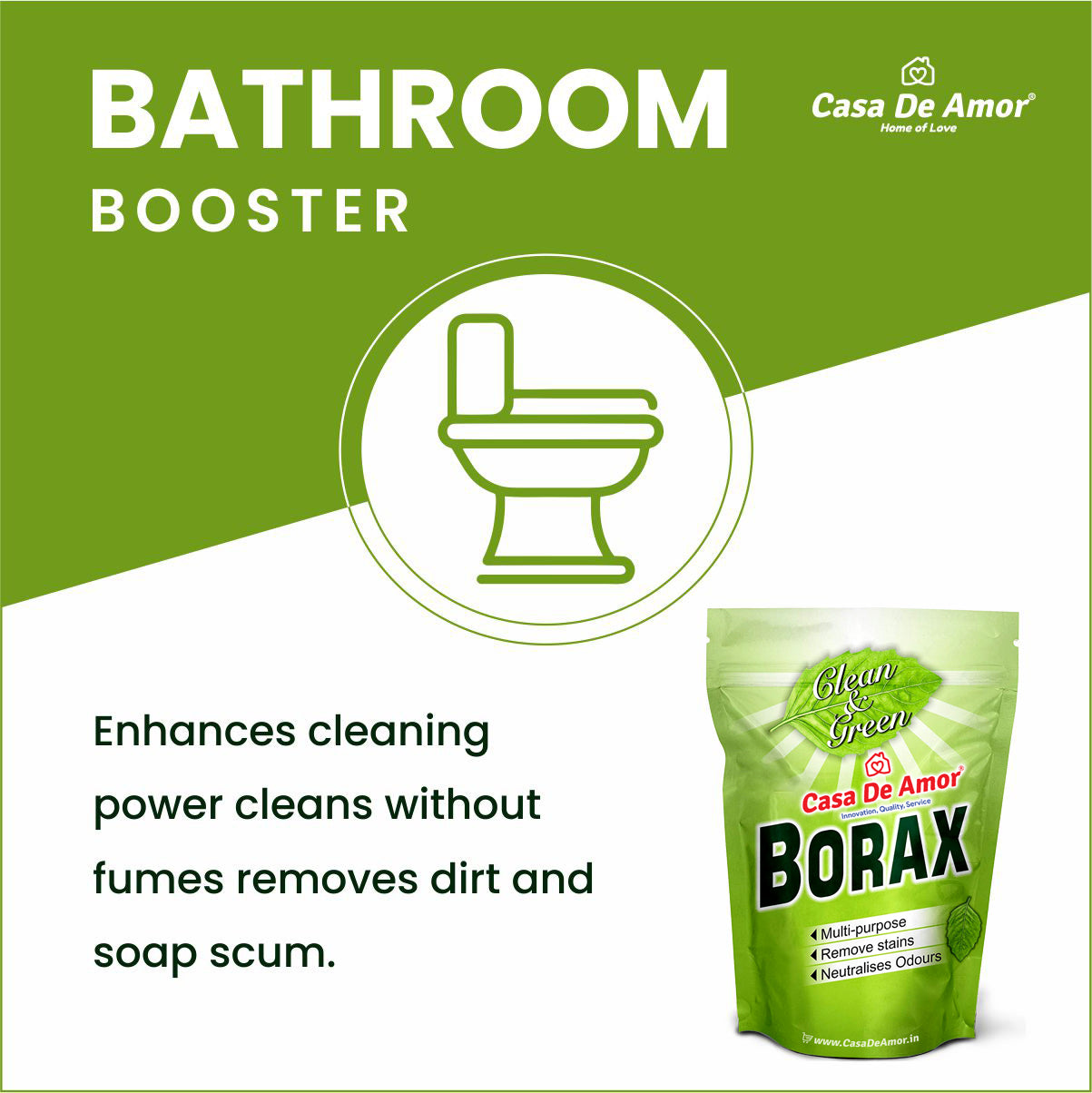 Casa De Amor Borax Powder, 100% Pure with Whitening & Cleaning Power, and for Kids Crystals & Slime