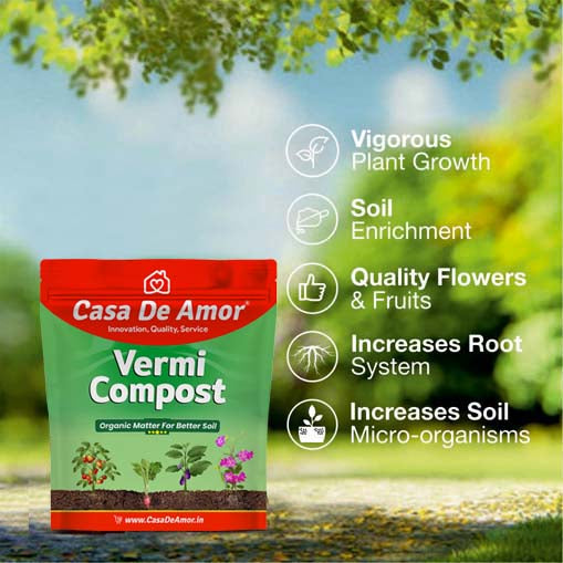 Casa De Amor Organic Vermicompost Fertilizer Manure for Plants