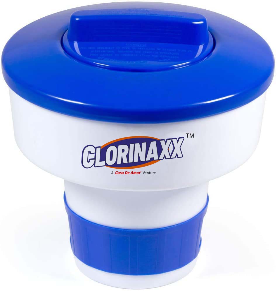Clorinaxx Swimming Pool Chemical Dispenser, Plastic Swimming Pool Medicine Floating Automatic Cleaning Dispenser Swimming Pool Equipment
