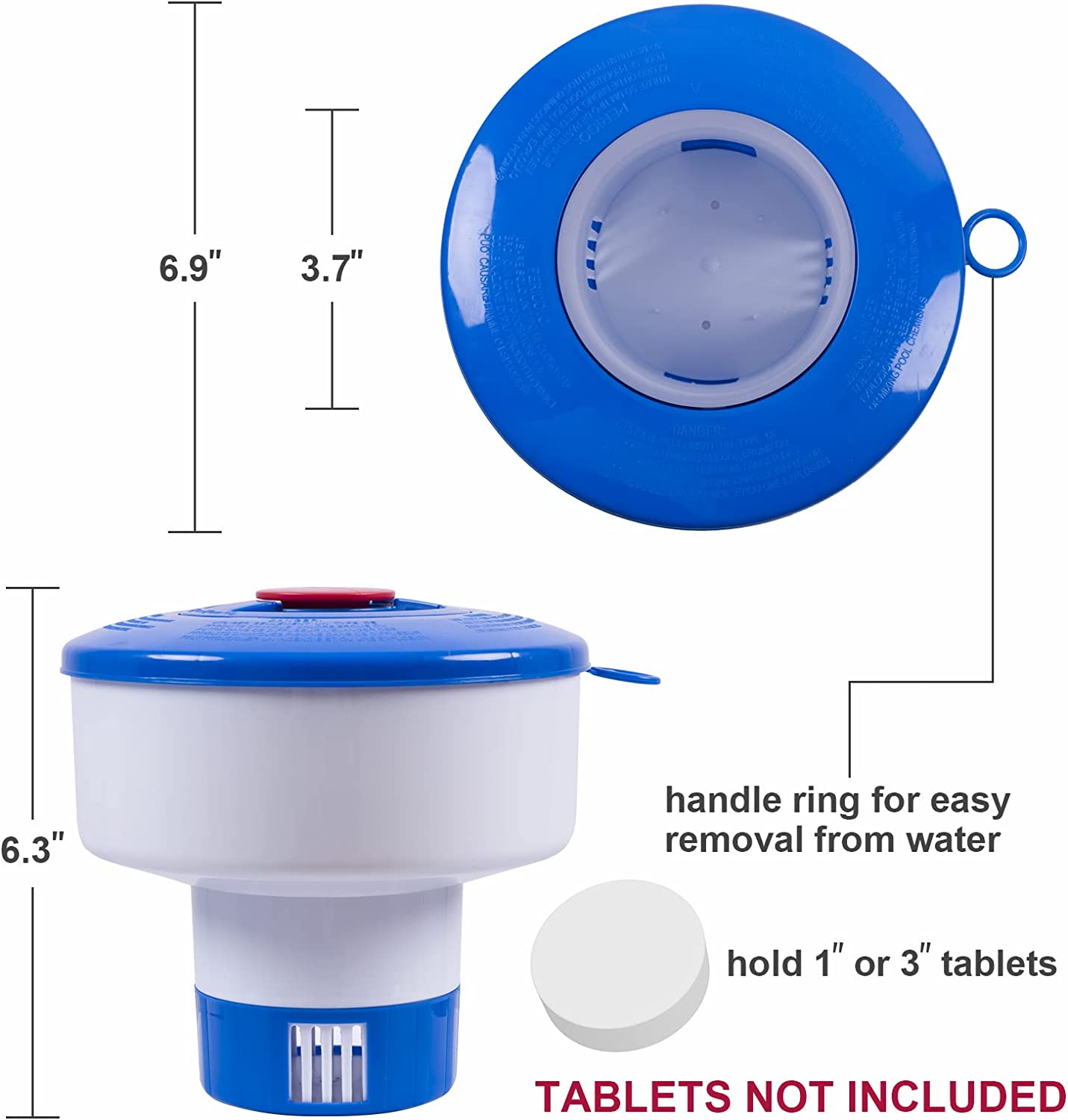 Clorinaxx Swimming Pool Chemical Dispenser, Plastic Swimming Pool Medicine Floating Automatic Cleaning Dispenser Swimming Pool Equipment