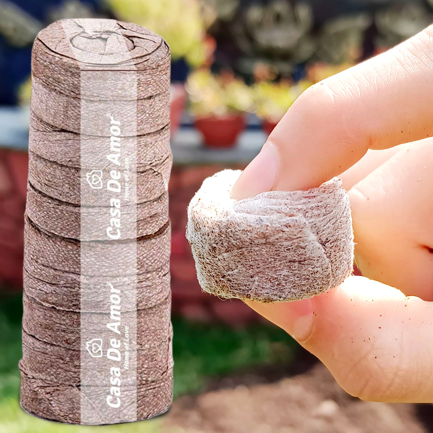 Casa De Amor Coco Disc | Coco Pellets | Coco Coin Coir | Seed Germination Kit | Peat Pellets for Gardening Seedling