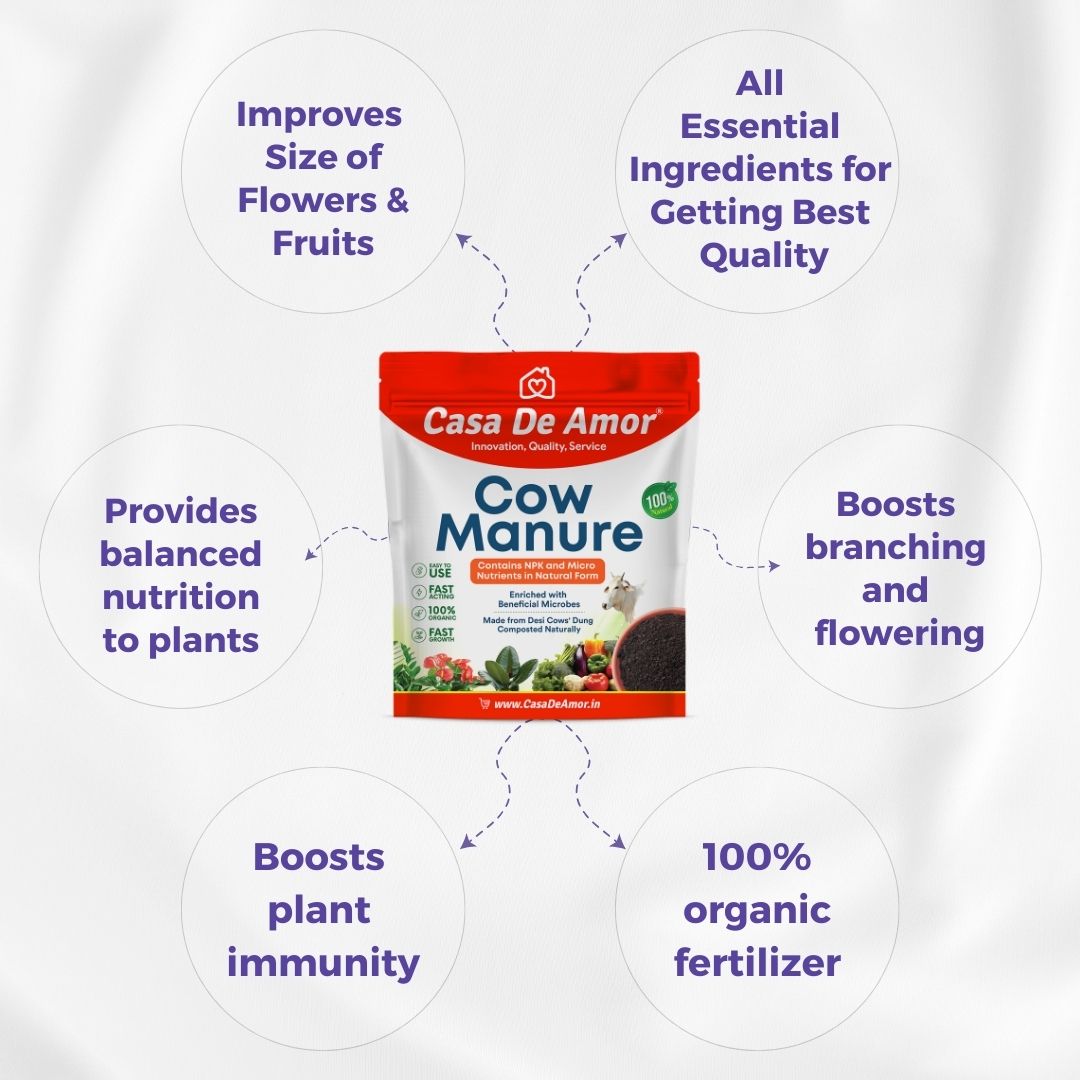 Casa De Amor Special Combo Pack- Neem Khal Powder (900 gm)+Organic Cow Manure and Compost (900 gm)