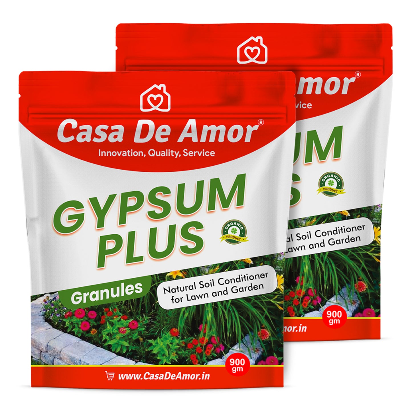 Casa De Amor Gypsum for Plants Natural Soil Conditioner for Lawn and Garden