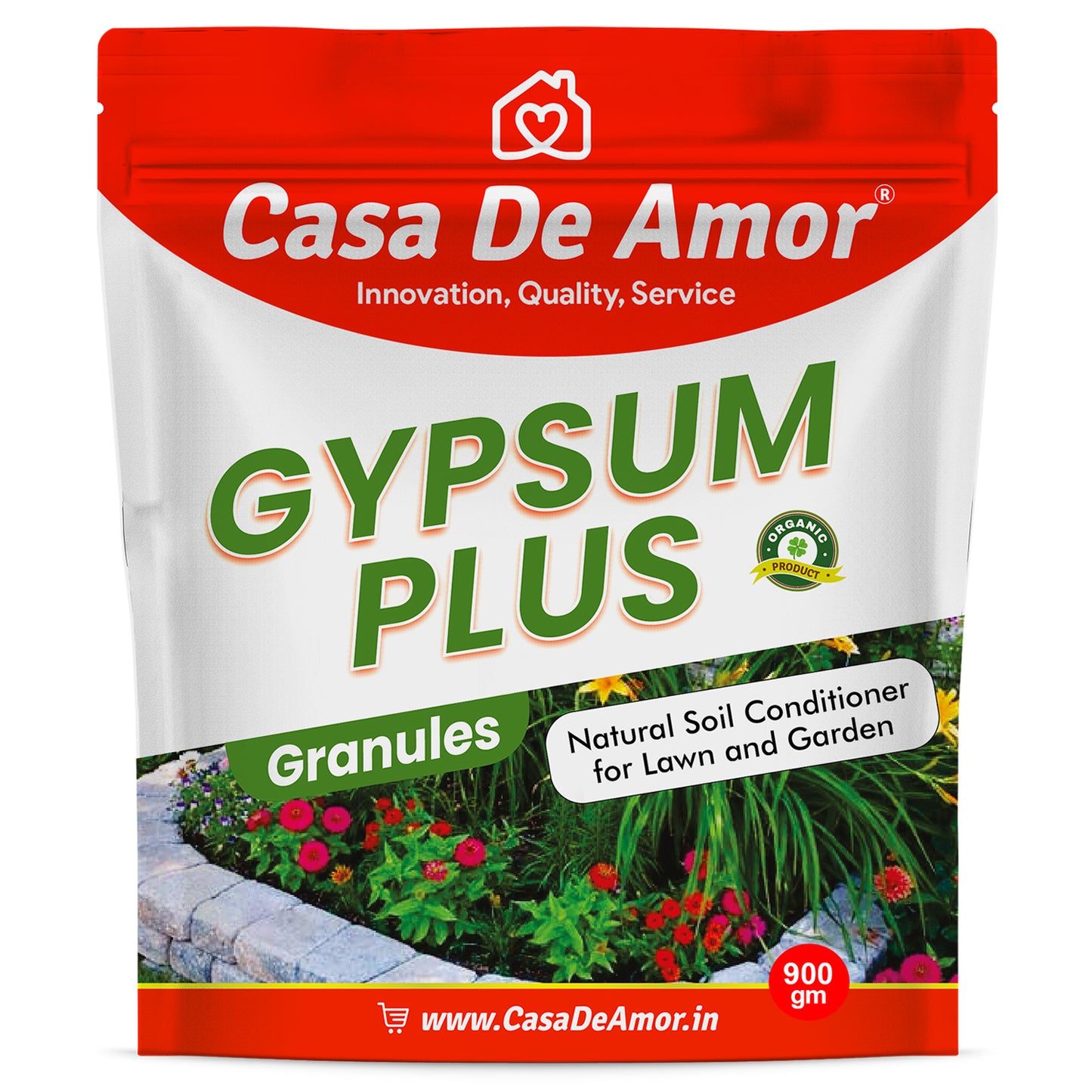Casa De Amor Gypsum for Plants Natural Soil Conditioner for Lawn and Garden