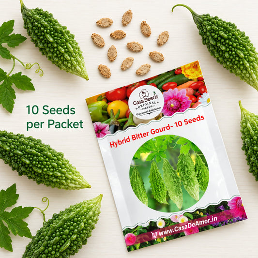 Hybrid Bitter Gourd (Karela) Seeds – 10 Seeds