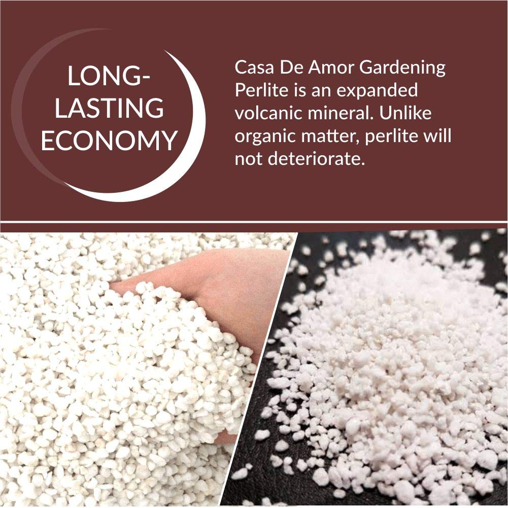 Perlite for Hydroponics & Horticulture Terrace Gardening Soil Conditioner (White)