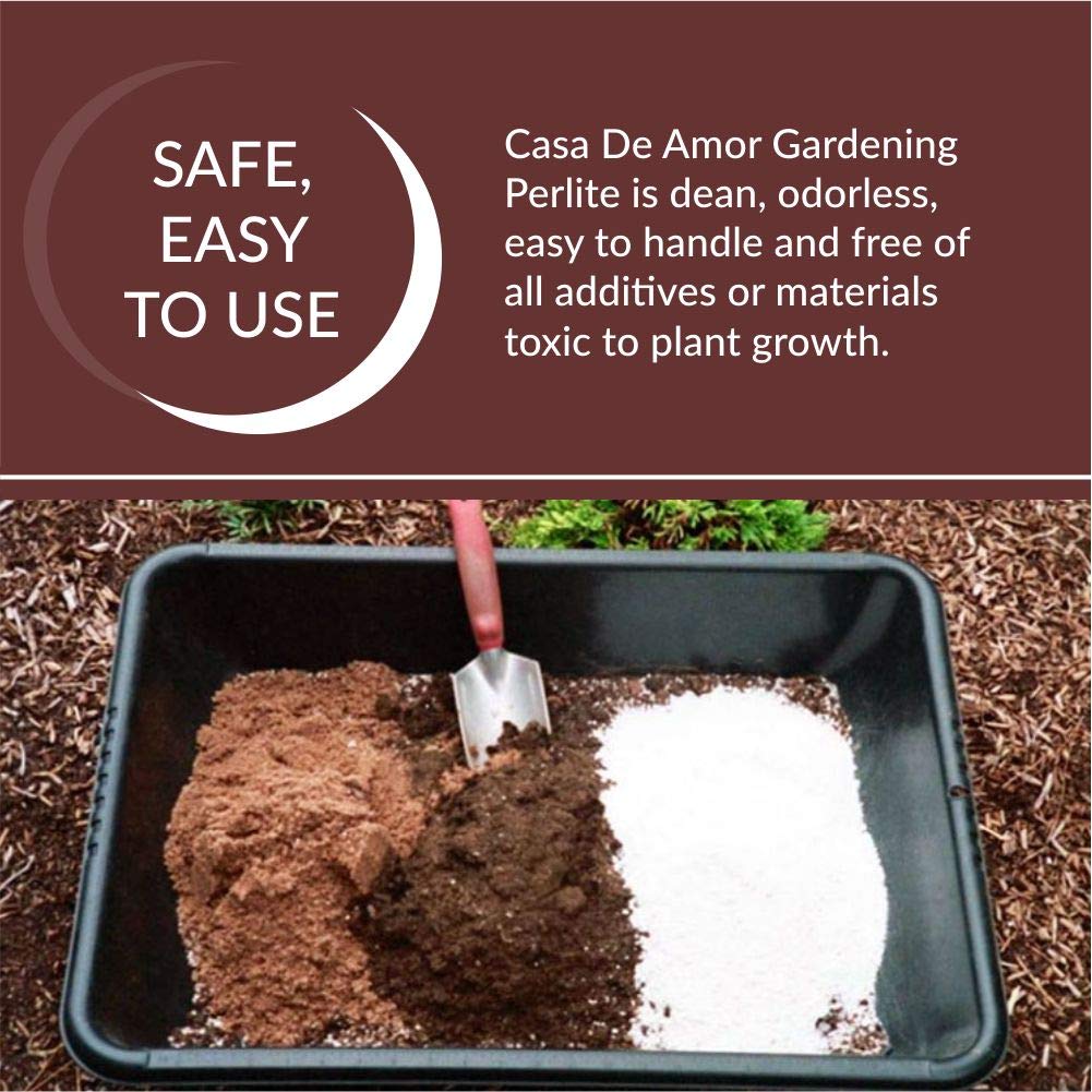 Perlite for Hydroponics & Horticulture Terrace Gardening Soil Conditioner (White)