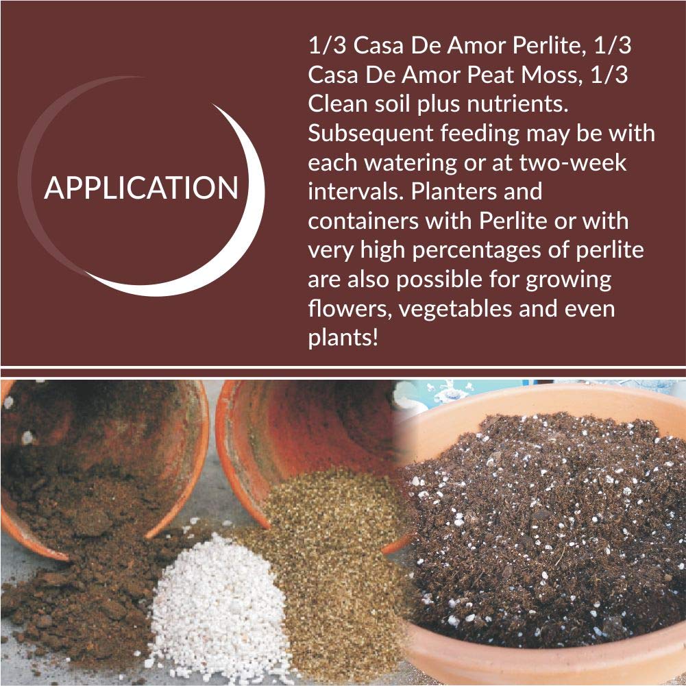 Perlite for Hydroponics & Horticulture Terrace Gardening Soil Conditioner (White)
