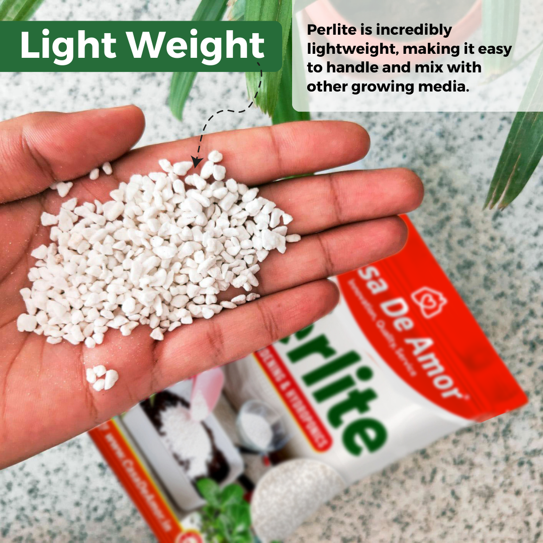 Perlite for Hydroponics & Horticulture Terrace Gardening Soil Conditioner (White)