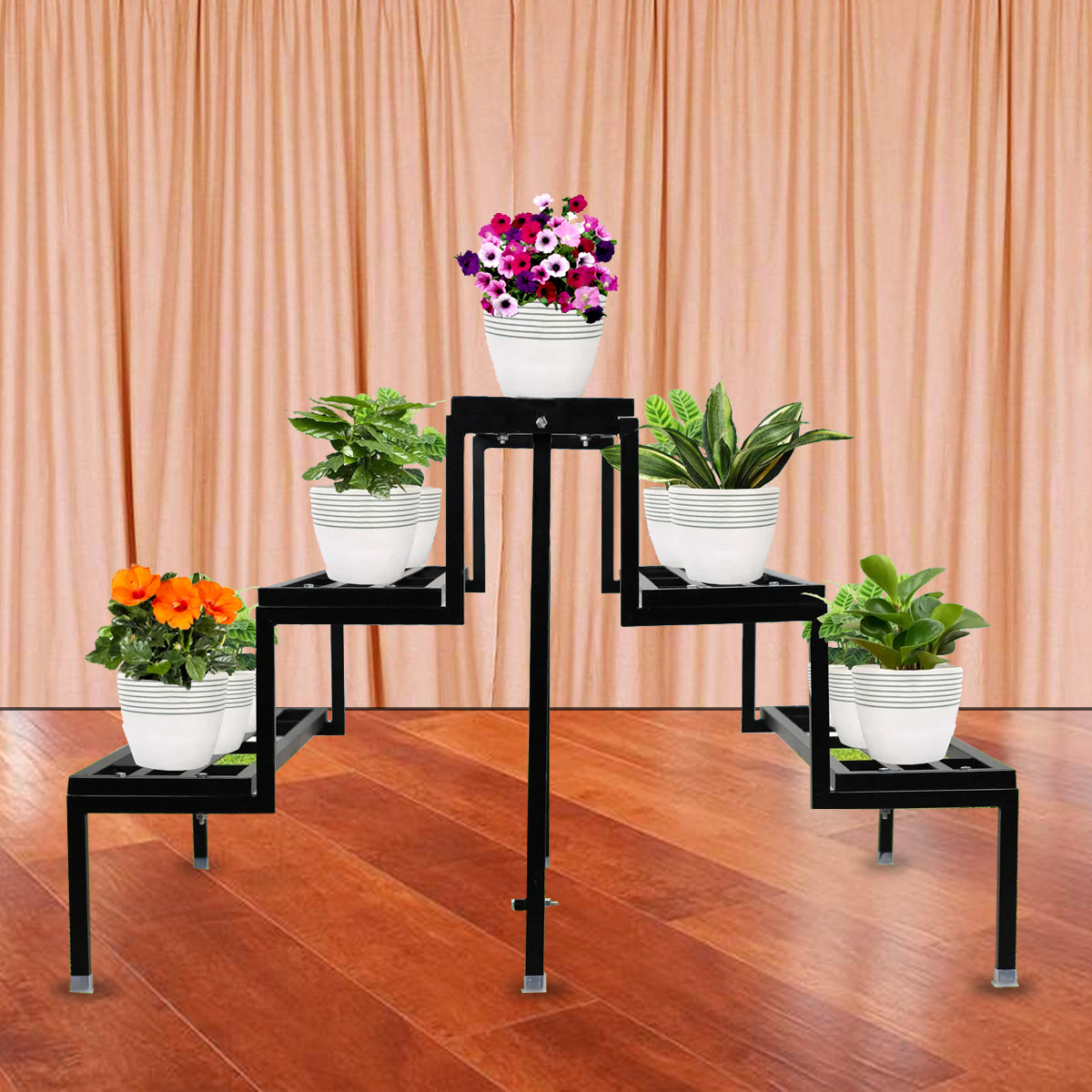 plant pot stand design Casa De Amor Heavy Duty 5-Step Planter Pot Stand (Easy Assembly)