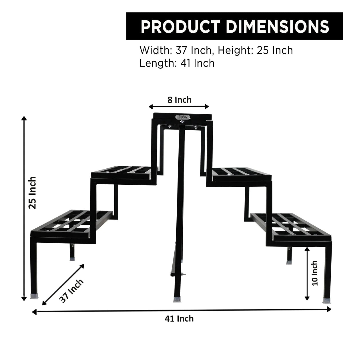 Casa De Amor Heavy Duty 5-Step Planter Pot Stand (Easy Assembly)