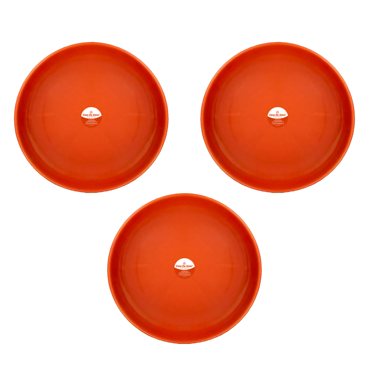 Casa De Amor Premium Terracotta Bottom Tray for Pots | Durable Plant Saucer Plate | Garden Pot Base Plate