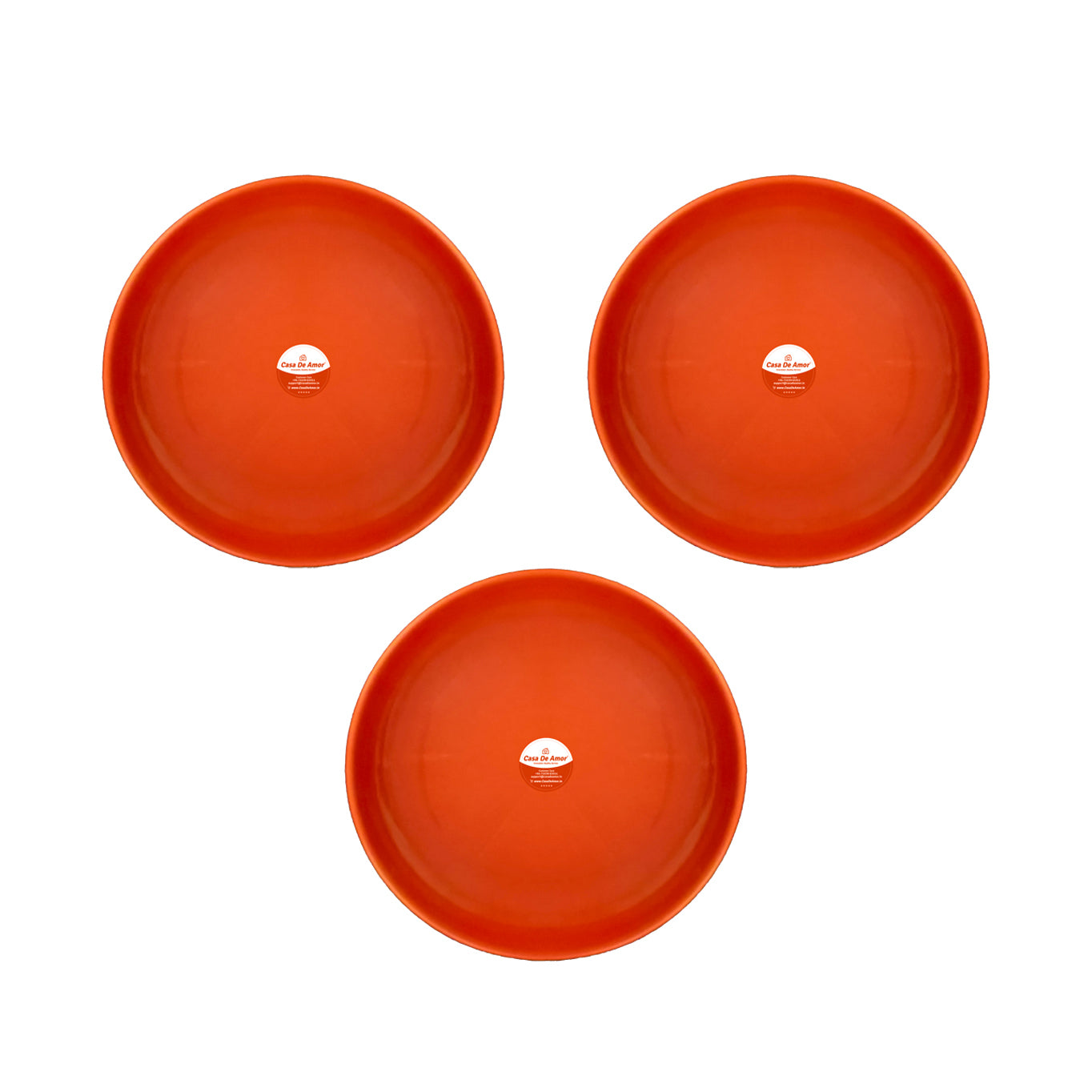 Casa De Amor Premium Terracotta Bottom Tray for Pots | Durable Plant Saucer Plate | Garden Pot Base Plate