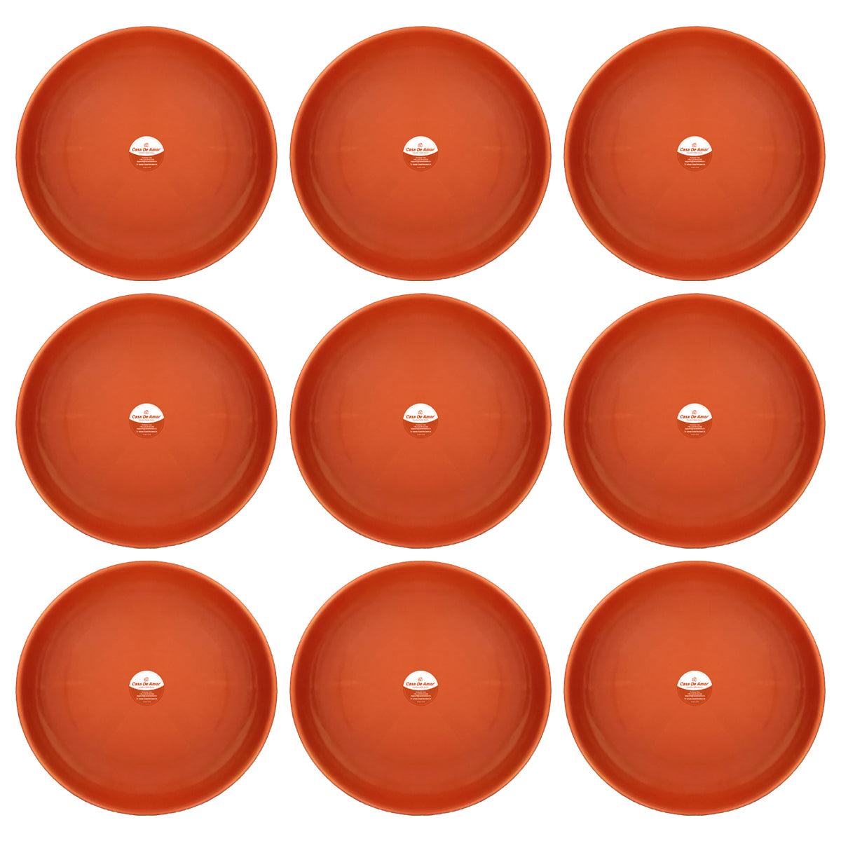 Casa De Amor Premium Terracotta Bottom Tray for Pots | Durable Plant Saucer Plate | Garden Pot Base Plate